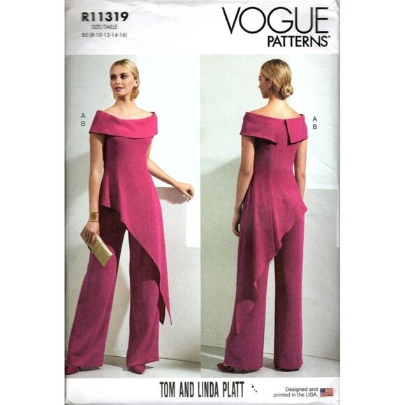 Vogue Other - Vogue R11319 Misses 8 to 16 Tom and Linda Platt Top and Pants Sewing Pattern